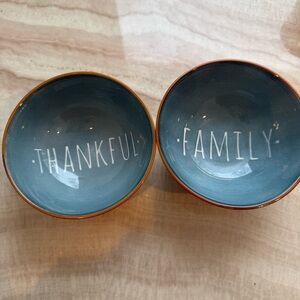Blue Ceramic Rae Dunn Bowls